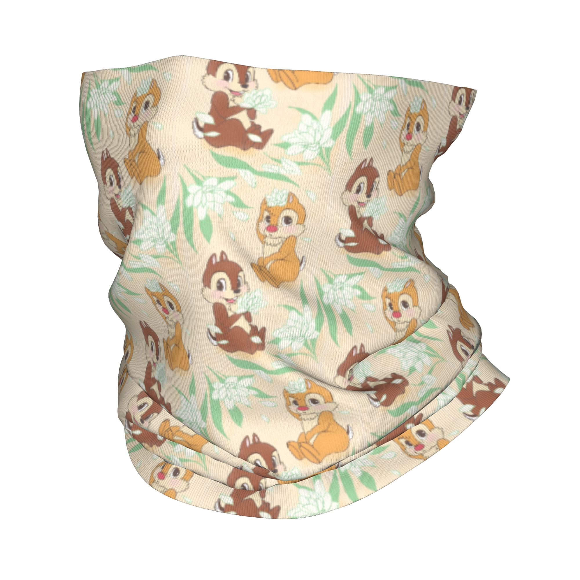 Neck Gaiter Fleece - Зимний шарф-бандана с анимационным принтом Чип