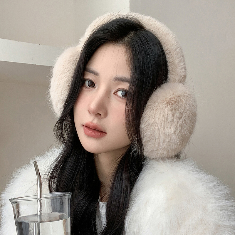 Earmuffs Foldable - Однотонные Мягкие плюшевые наушники теплые зимние