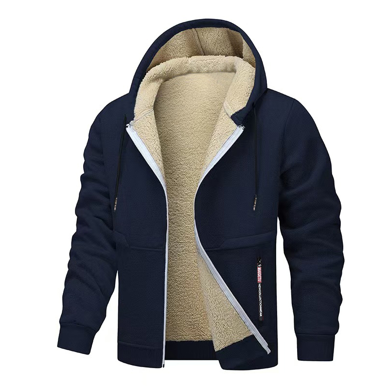 Мужская повседневная флисовая  – обзор и цена Sherpa Hoodie Fleece