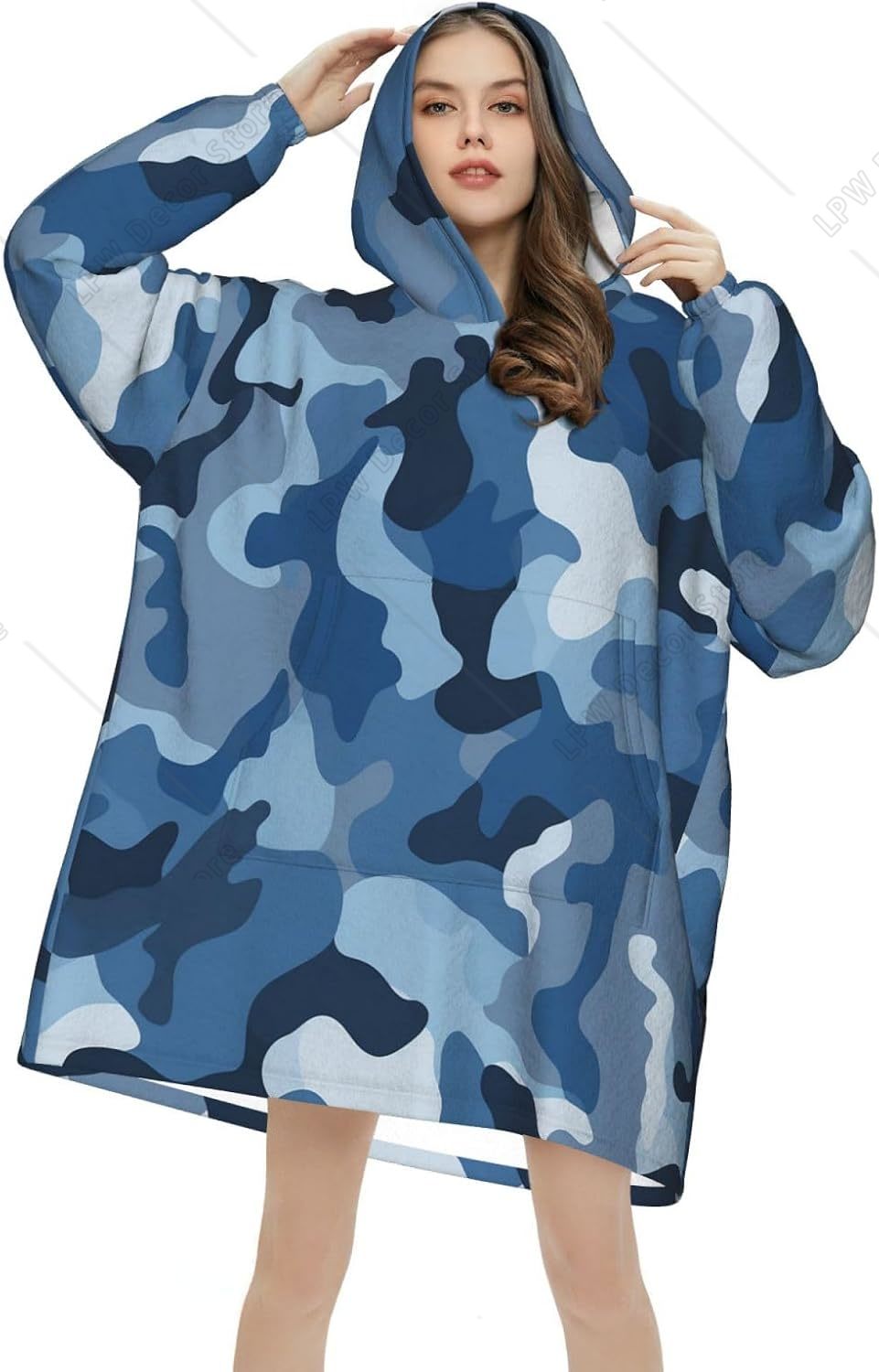 Классический синий камуфляжный – обзор и цена Sherpa Hoodie Fleece