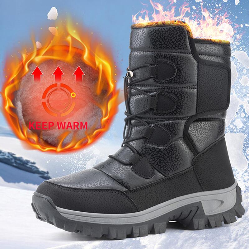 Новые теплые мужские плюшевые  – обзор и цена Waterproof Winter Boot